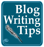 Badge - blog writing tips.
