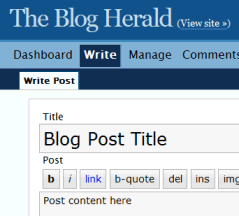 Pre-WordPress 2.5 Write Post Panel look and style of WordPress