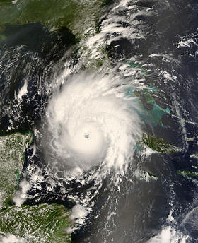Hurricane Gustav satellite photo