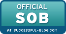 Official SOB - Successful and Outstanding Blogger - badge