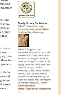 author spotlight widget - family history